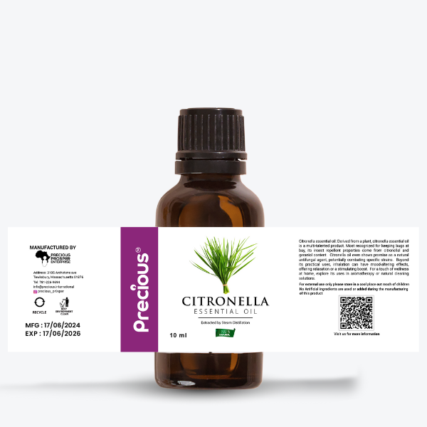 Citronella Essential Oil – 100% Pure Citronella Oil for Natural Insects Repellent Spray & Soap