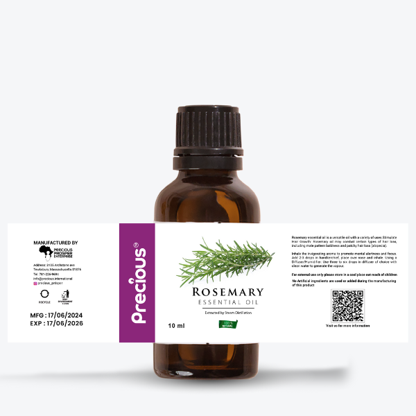 Pure Rosemary Essential Oil Refreshing Oil for Hair, Skin, and Nails